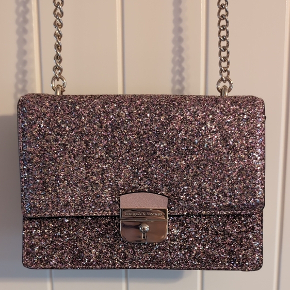 kate spade Handbags - Kate Spade Sunset Lane Glitter Eden Crossbody in Rose Gold